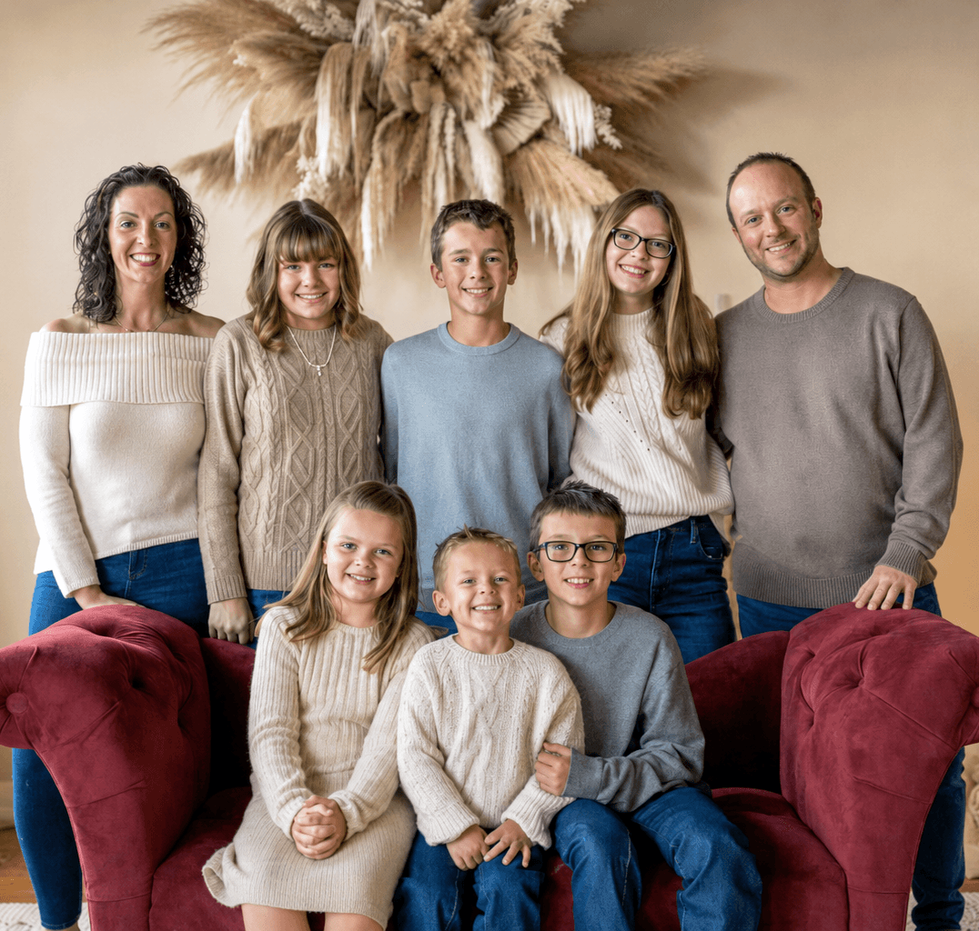 Jake Woodward and his family